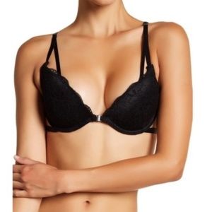 Sam Edelman Black Lace Tee Shirt Bra